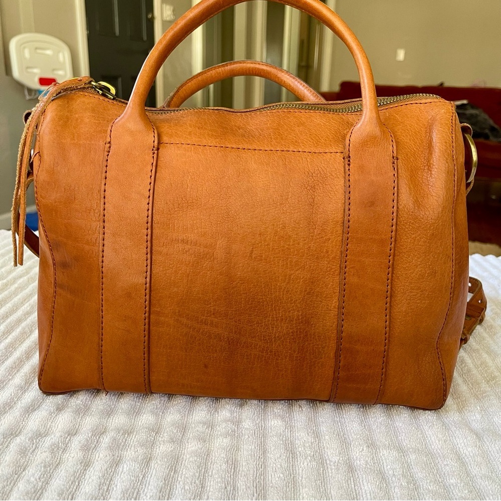 Madewell Tan Leather Satchel Bag - Picture 3 of 10